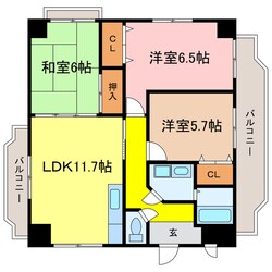 瀬田駅 バス12分  萱野浦北下車：停歩2分 3階の物件間取画像